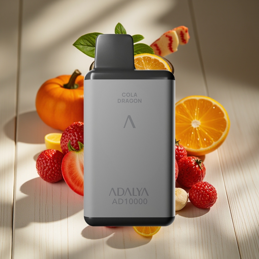 Adalya AD 10000 Puffs Αναπληρωμένο Vape Cola Δράκος Χώρο Γκρι