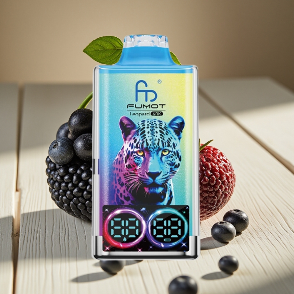Fumot Leopard 40K Puffs Disposable Vape Μαύρος Δράκος Πάγος Dual Mesh