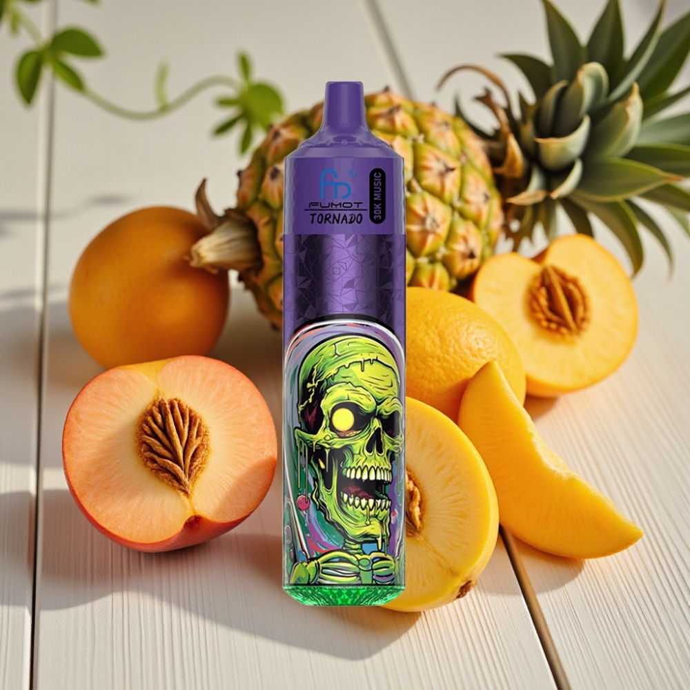 Fumot Randm Tornado 30000 Puffs Ακτίνι Ροδάκινο Μάνγκο (Peach Mango Pineapple) 30mL 5%