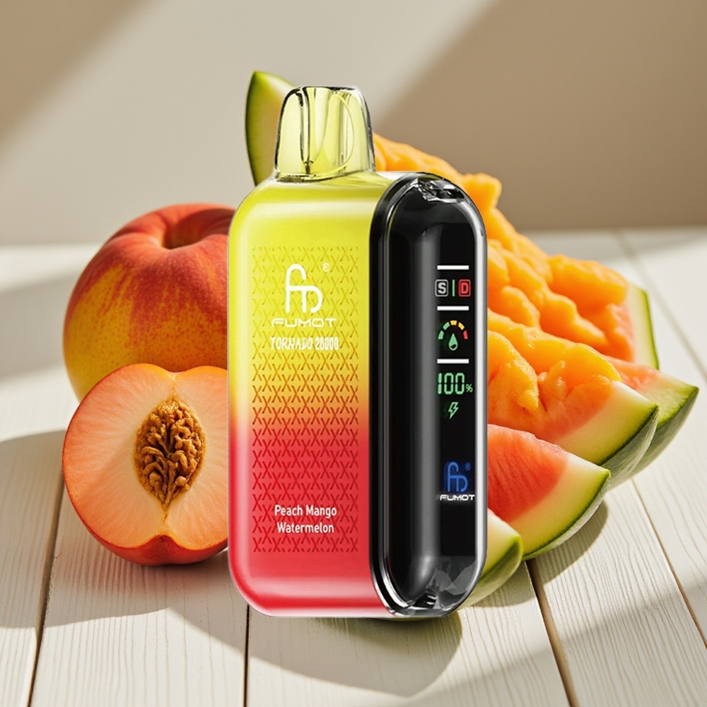 Fumot Tornado 20000 Puffs Ακτινίδιο Μάνγκο Καρπούζι Dual Mesh Coil