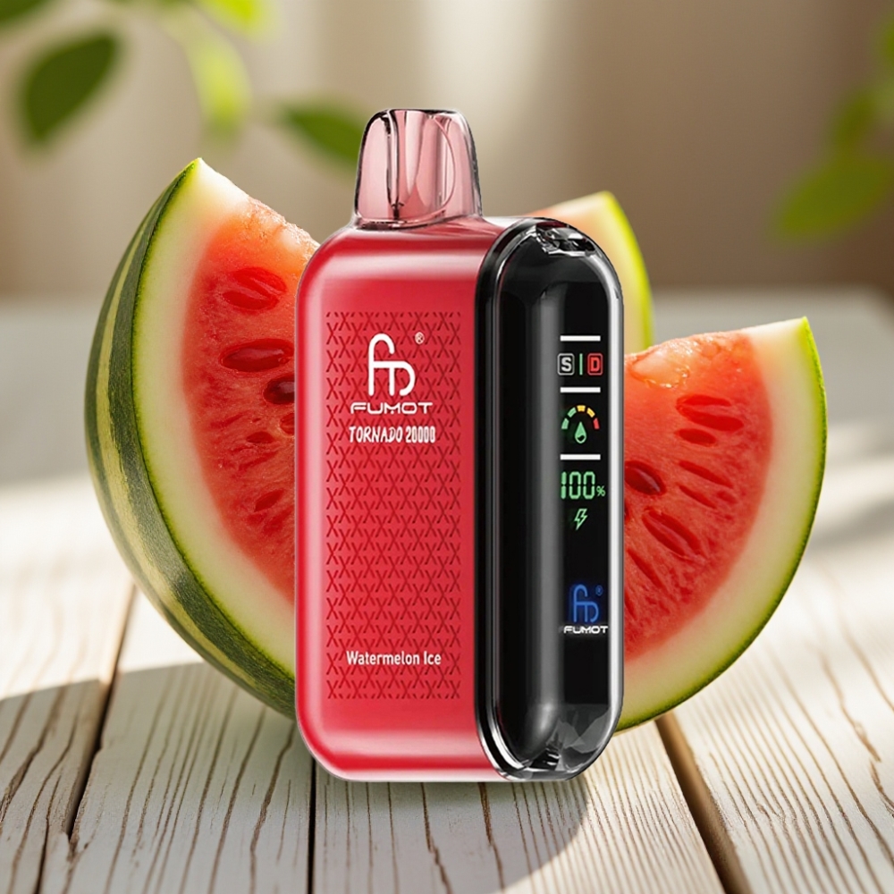 Fumot Tornado 20000 Puffs Αερόψυκτο Καρπούζι Dual Mesh Coil Smart Display