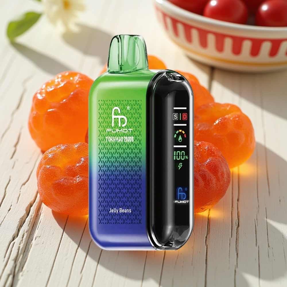 Fumot Tornado 20000 Puffs Απορριπτέος Vape Ζελέ Φασόλια Dual Mesh Coil 20ml