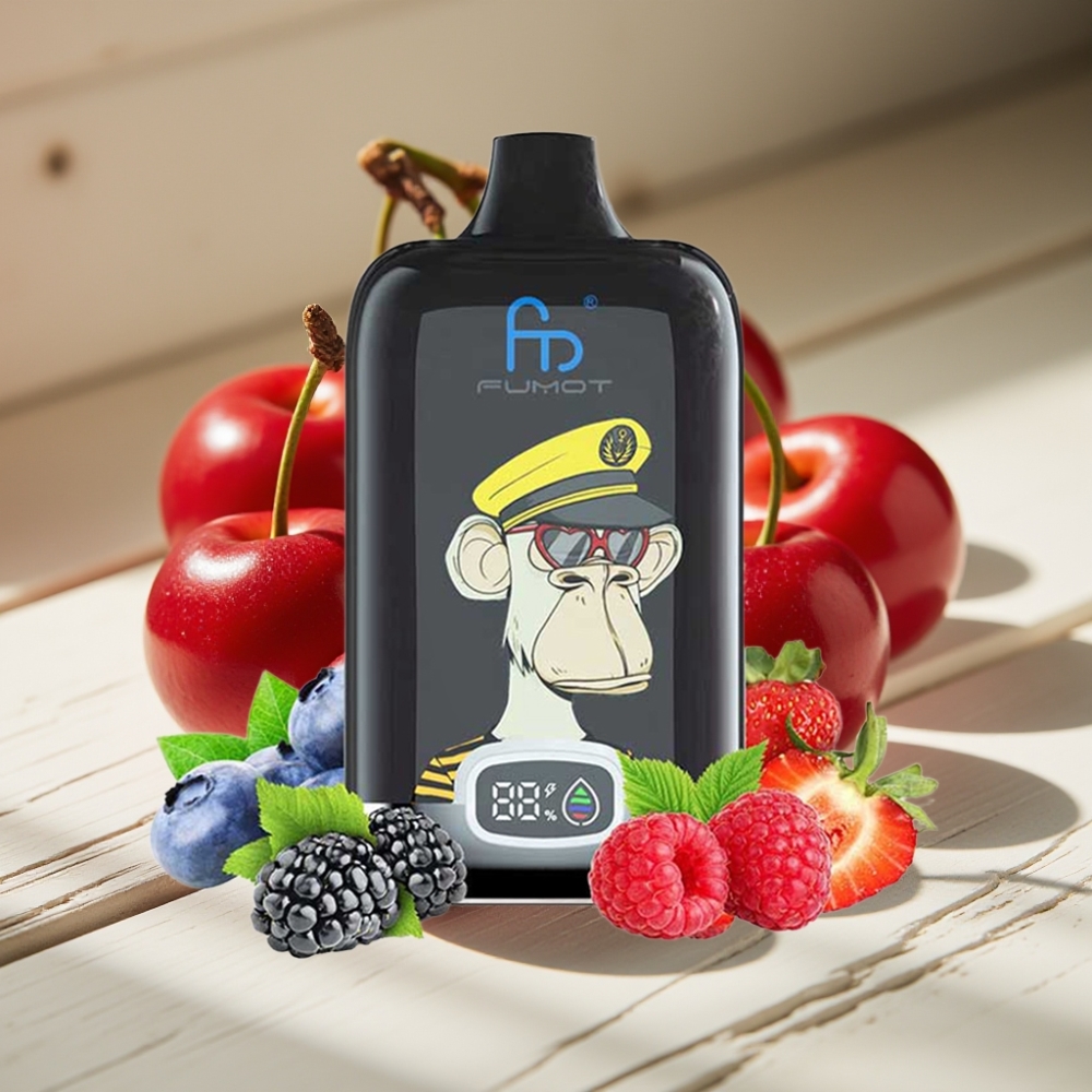Fumot Tornado Digital Box 12000 Puffs Disposable Vape Κεράσι 20ml