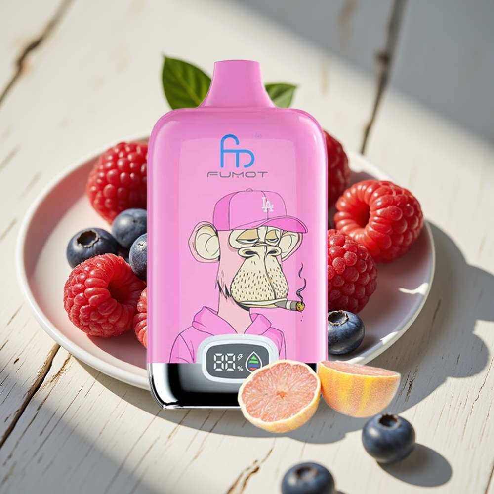 Fumot Tornado Digital Box 12000 Puffs Αχλαδοβατόμουρο με Mesh Coil και 20ml E-Liquid