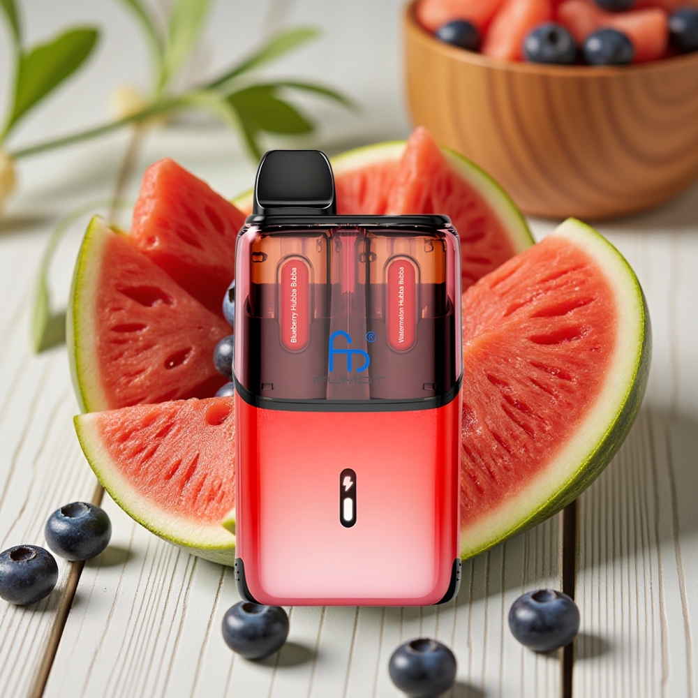 Fumot Ultra T32000 Disposable Vape Μπλε Βατόμουρο Hubba Bubba - Καρπούζι Hubba Bubba