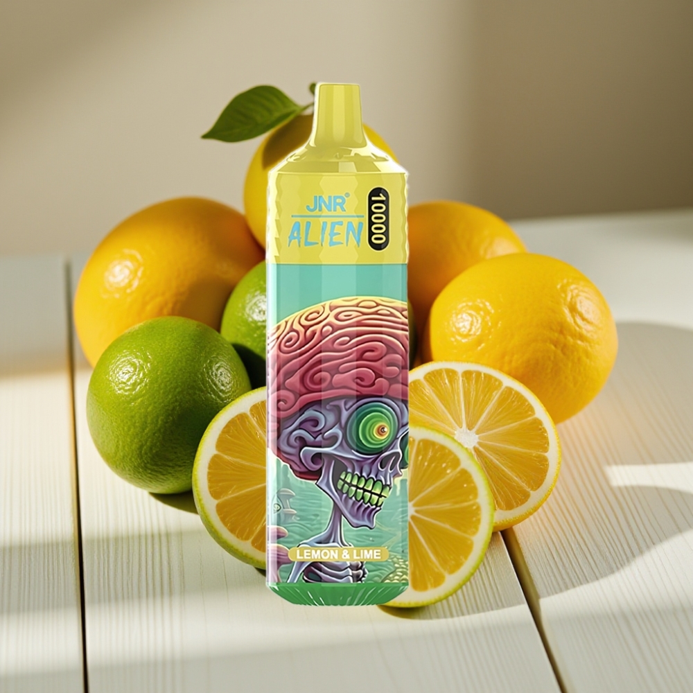 JNR Alien 10000 Puffs Εκτός από 10000 πuffs & 850mAh Λεμόνι & Λαϊμή