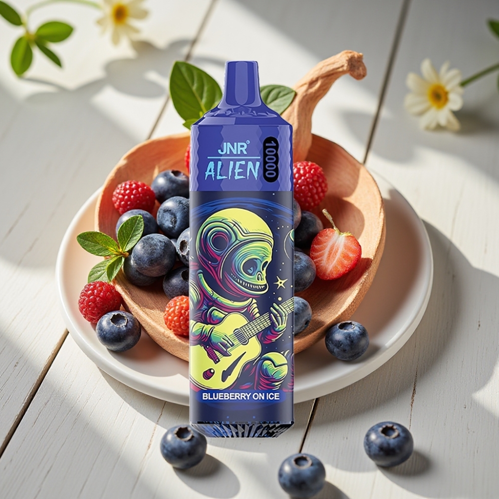 JNR Alien 10000 Puffs Απορριπτέο Τσιγάρο με Γεύση Μπλε Βατόμουρο σε Πάγο 850mAh