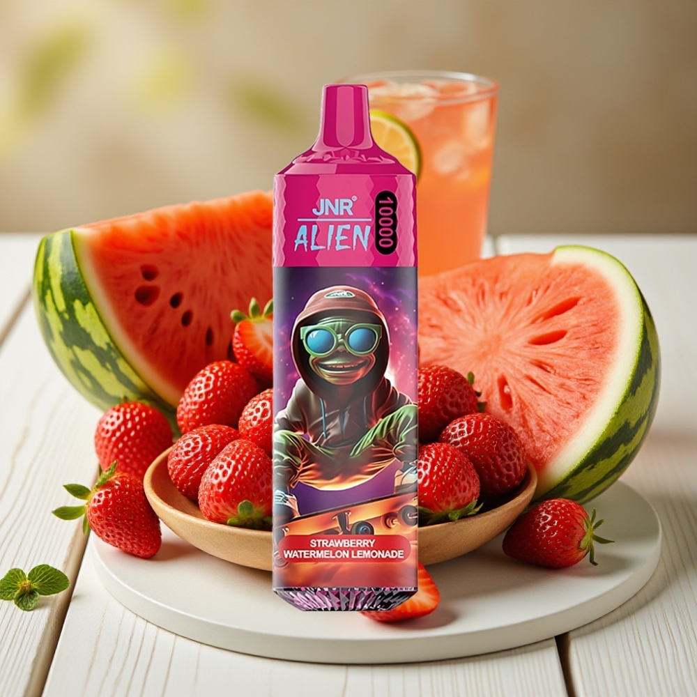 JNR Alien 10000 Puffs Φράουλα Καρπούζι Λεμονάδα με 850mAh και RGB