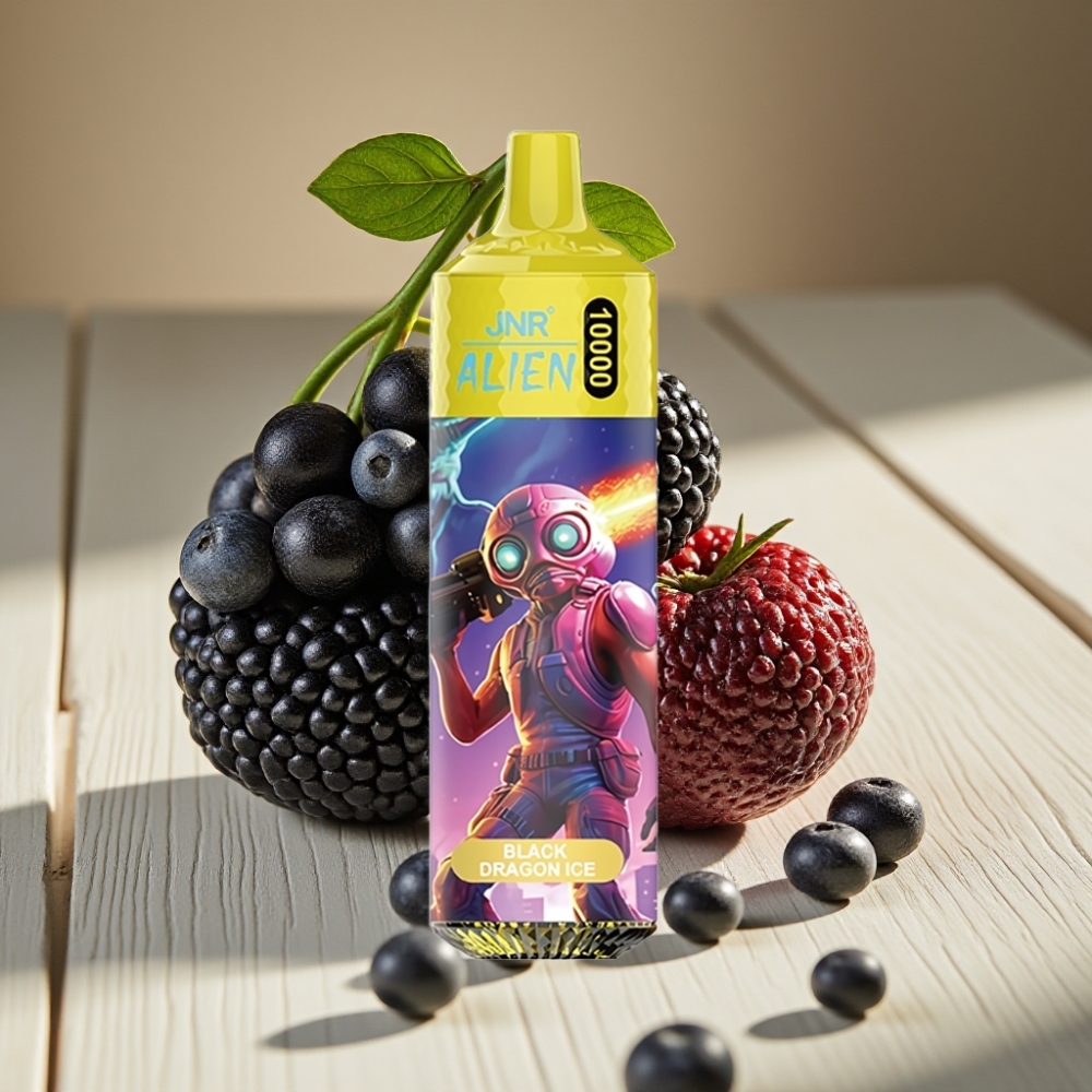 JNR Alien 10000 Puffs Απορριπτέο Vape Μαύρος Δράκος Πάγος με 850mAh και RGB