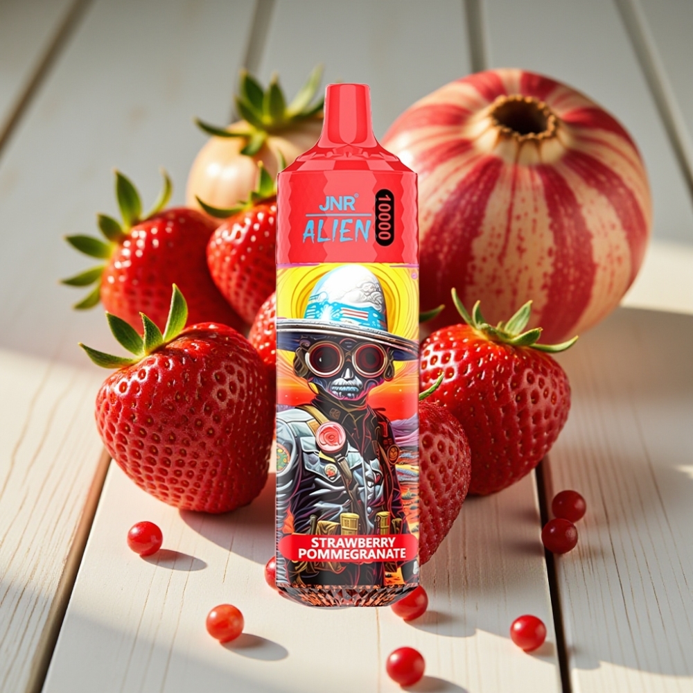 JNR Alien 10000 Puffs vape distributor Greece Φράουλα Ρόδι