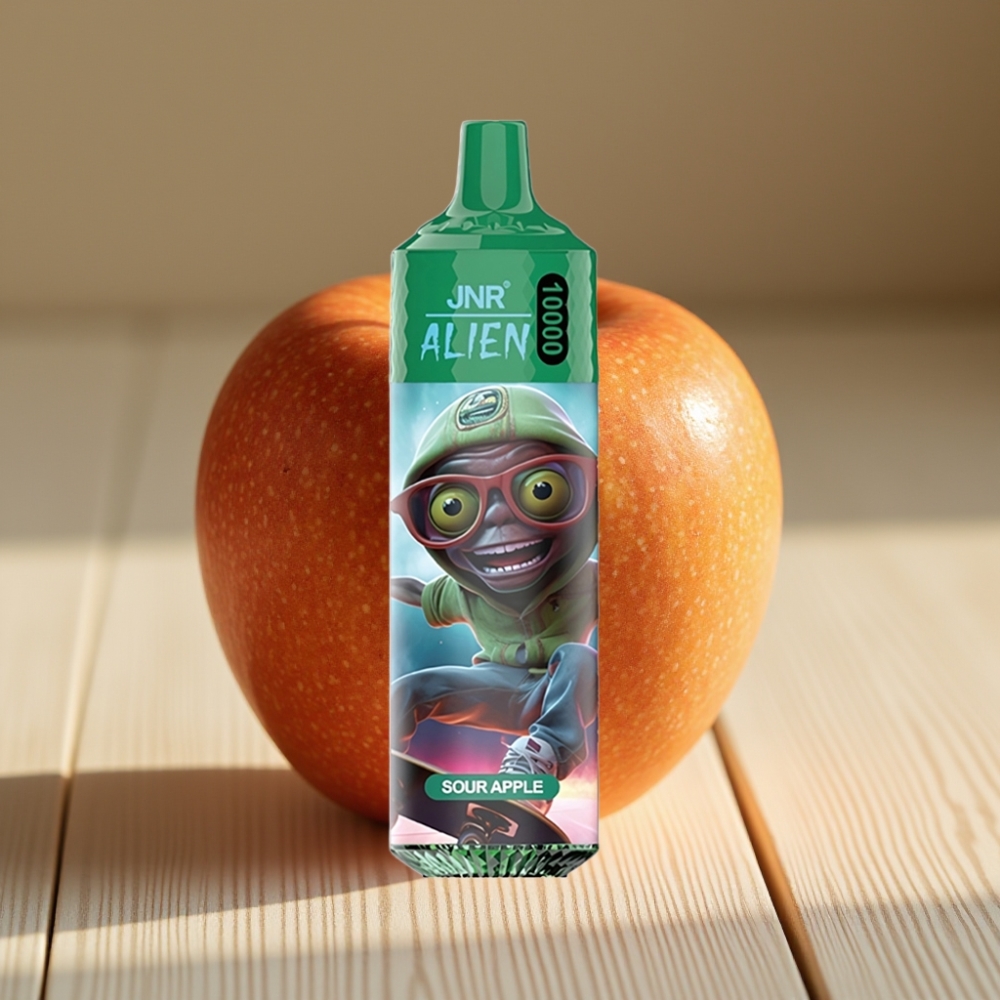 JNR Alien 10000 Puffs vape distributor Greece Απαλάτη 850mAh Ξινή Μήλο