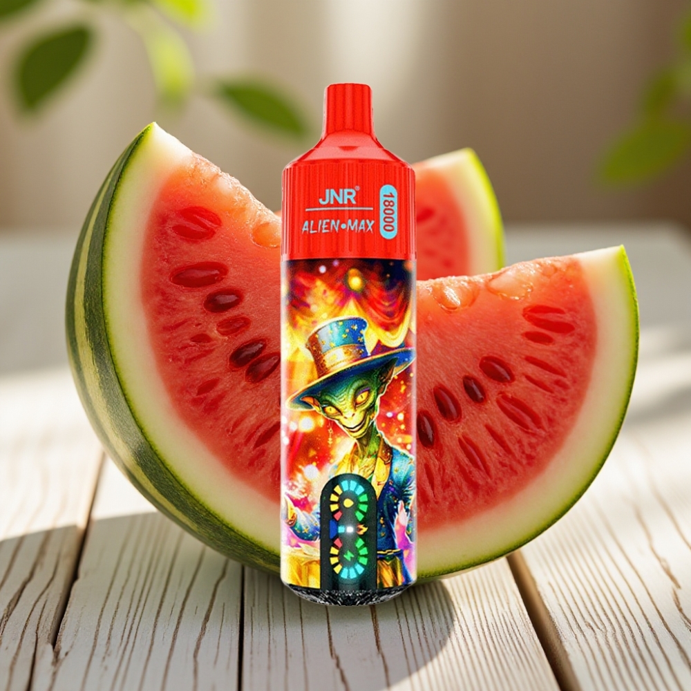 JNR Alien Max 18000 Puffs Αναψυκτικό Καρπούζι με Έξυπνη Οθόνη LED & Dual Mesh Coil