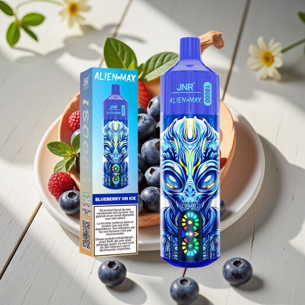 JNR Alien Max 18000 Puffs Αποτ disposable vape Μπλεberry On Ice & 850mAh