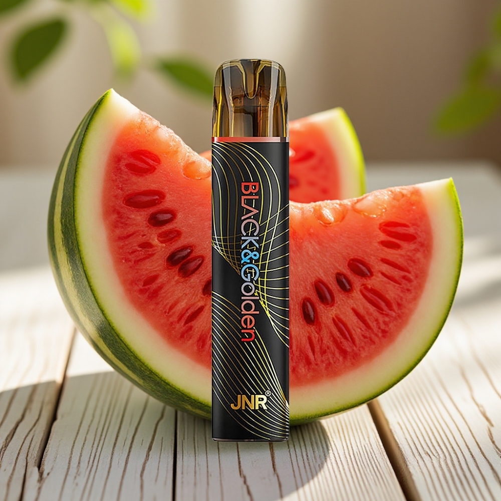 JNR Black&Golden 600+200 Puffs vape distributor Greece Αχλαδόπαγος Disposable Vape