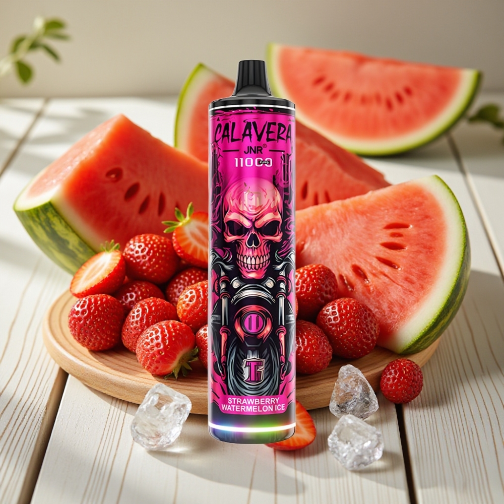 JNR Calavera 11000 Puffs Disposable Vape Φράουλα Καρπούζι Πάγος με 850 mAh
