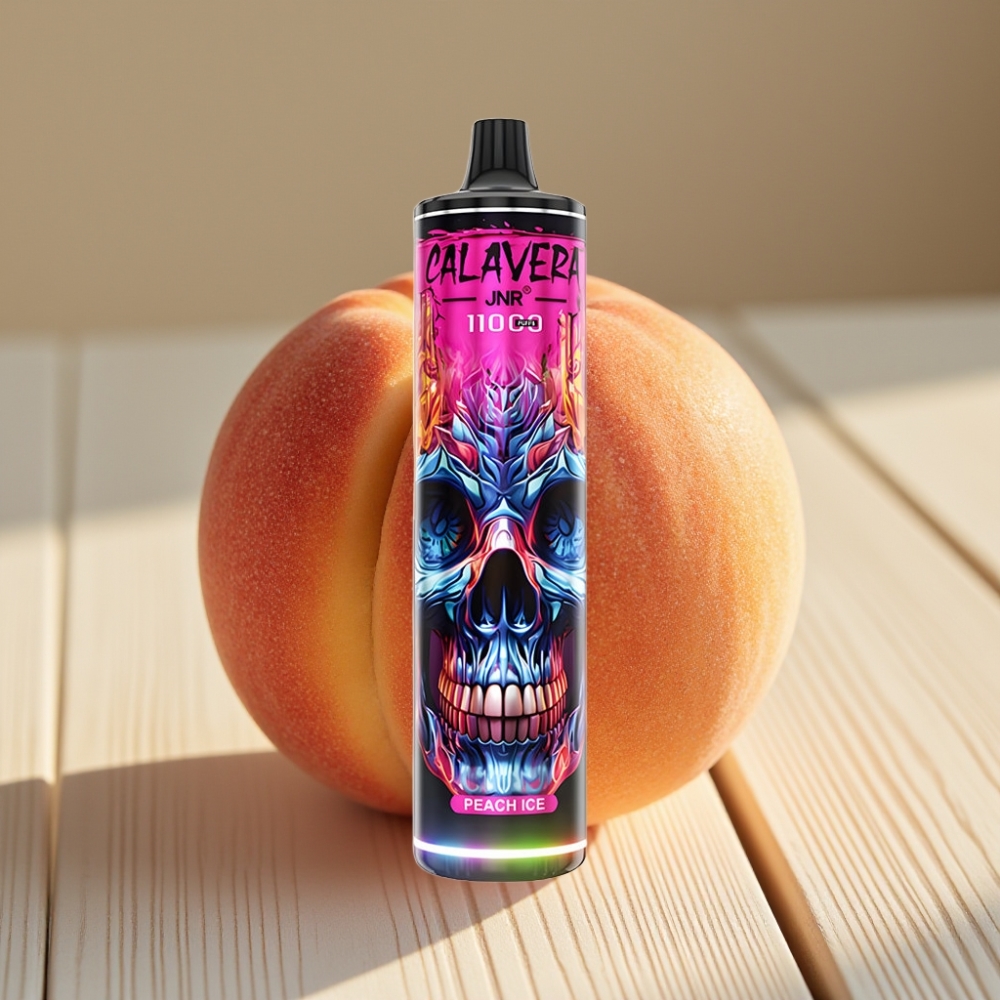 JNR Calavera 11000 Puffs Disposable Vape Ροδάκινο Πάγο με Type-C & 850mAh