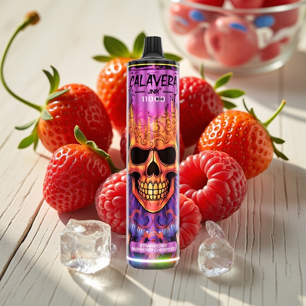 JNR Calavera 11000 Puffs vape distributor Greece Αναψυκτικό Φράουλα Βατόμουρο Κεράσι