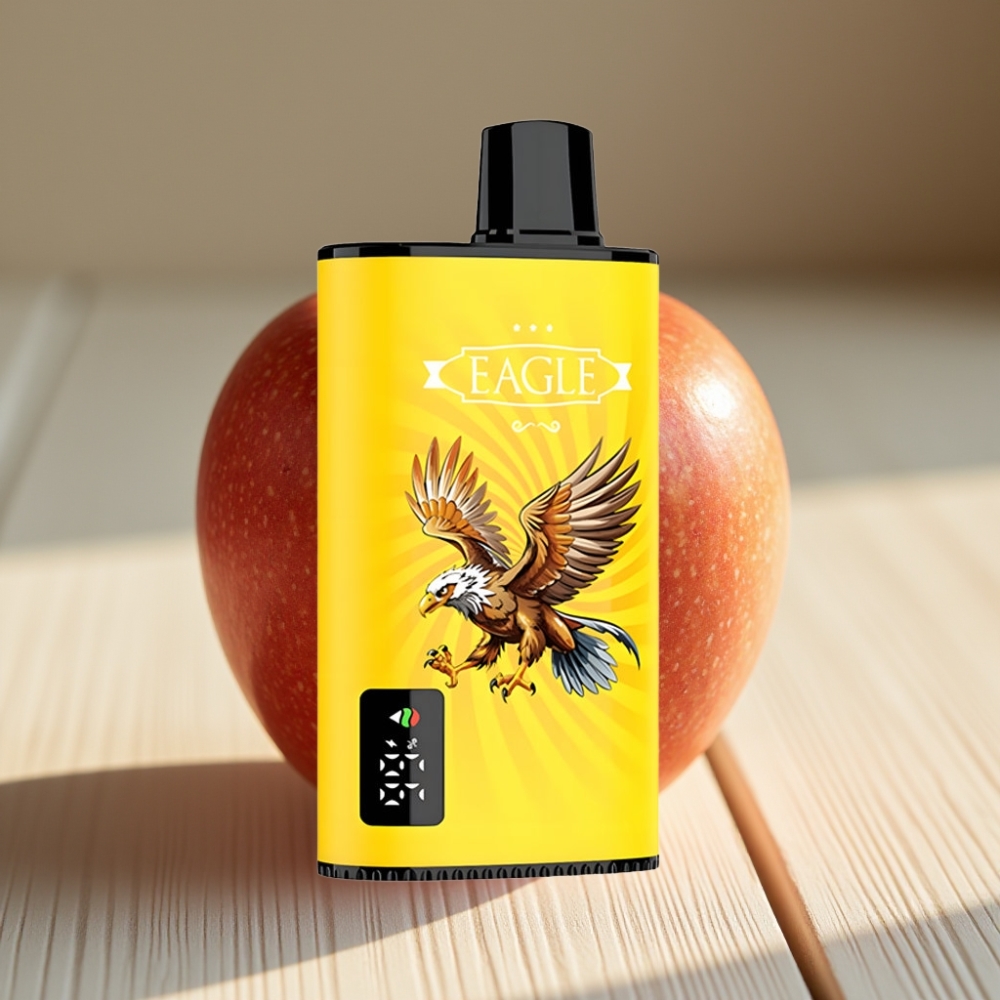 JNR EAGLE Smart 23000 Puffs Disposable Vape Διπλό Μήλο με Ψηφιακή Οθόνη και 1.0ohm Mesh Coil