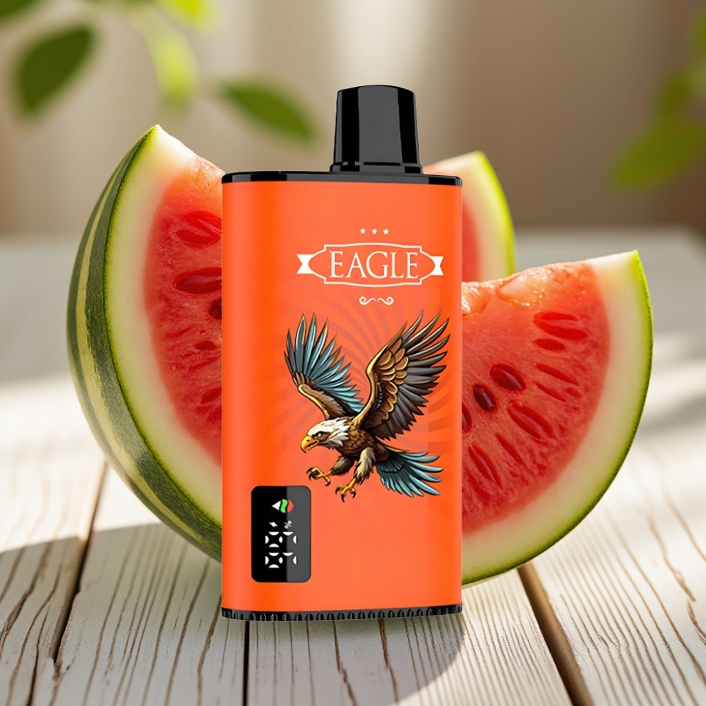 JNR EAGLE Smart 23000 Puffs Disposable Vape Καρπούζι Πάγος με Ψηφιακή Οθόνη & 1.0ohm Mesh Coil
