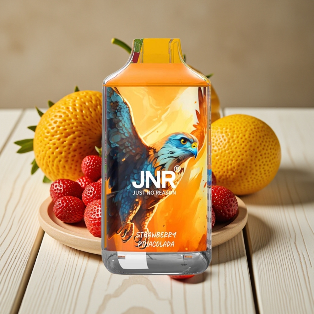JNR Falcon 16000 Puffs vape distributor Greece Disposable Φράουλα Πινα Κολάδα 850mAh