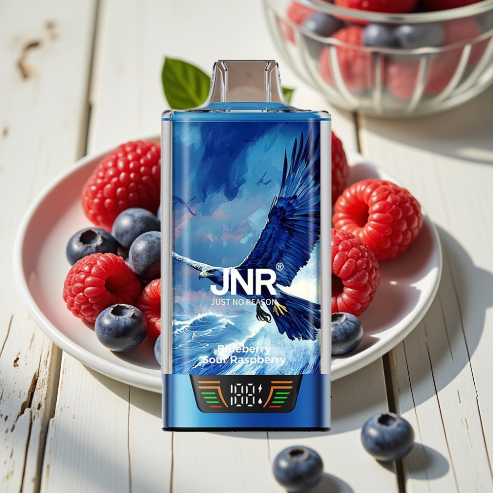 JNR Falcon Pro 28000 Disposable Vape Μπλε Βατόμουρο Ξινή Σμέουρα