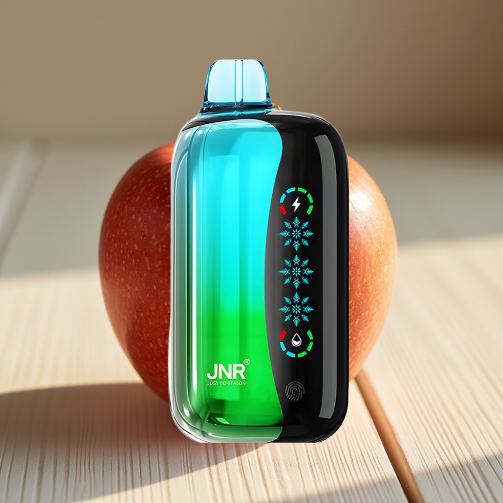 JNR Flex Ice 21000 Puffs Disposable Vape Διπλό Μήλο με Ice Adjustable & 26ml E-liquid