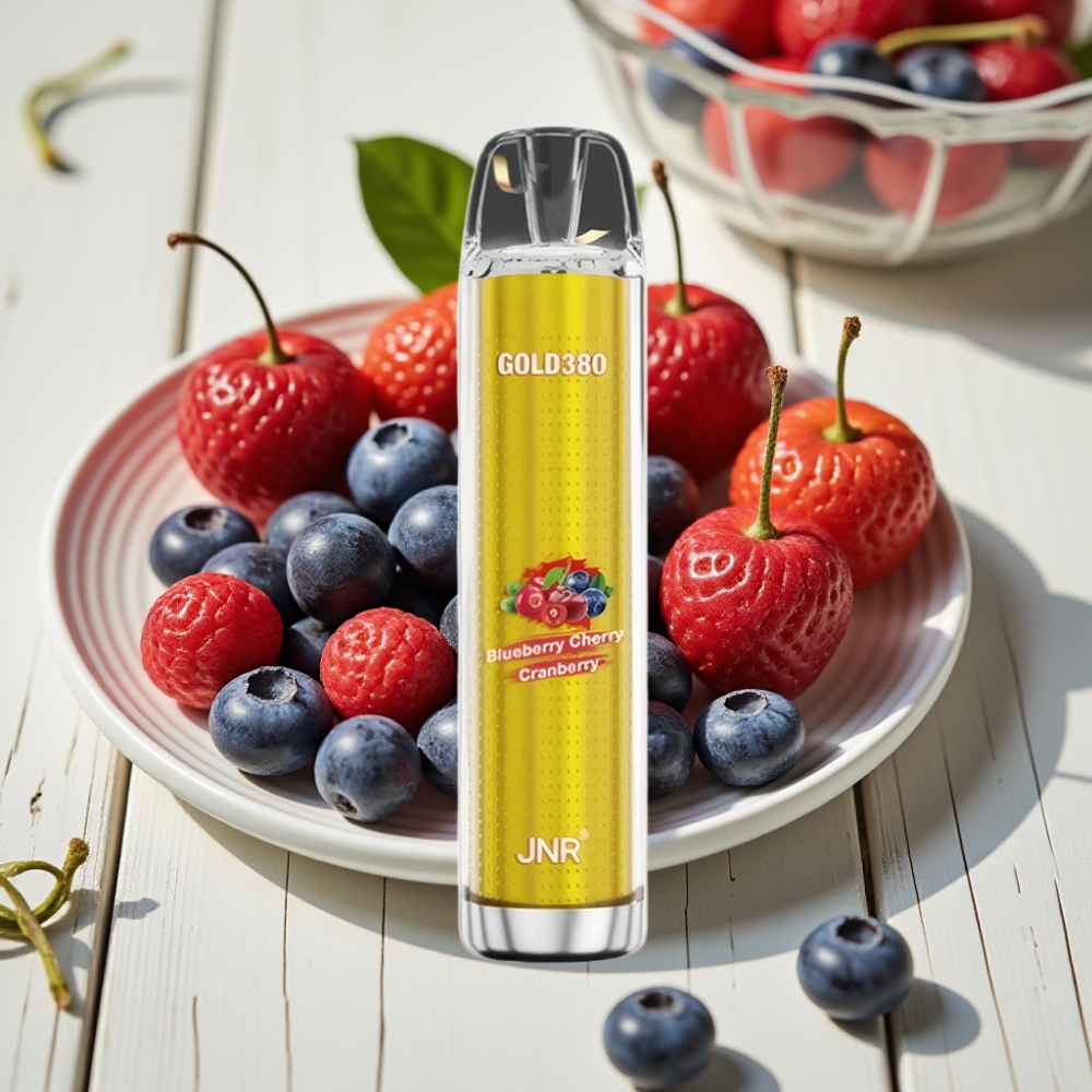 JNR Gold380 6000 Puffs Disposable Vape Μπλε Μούρο Κεράσι Κράνμπερι 1500mAh