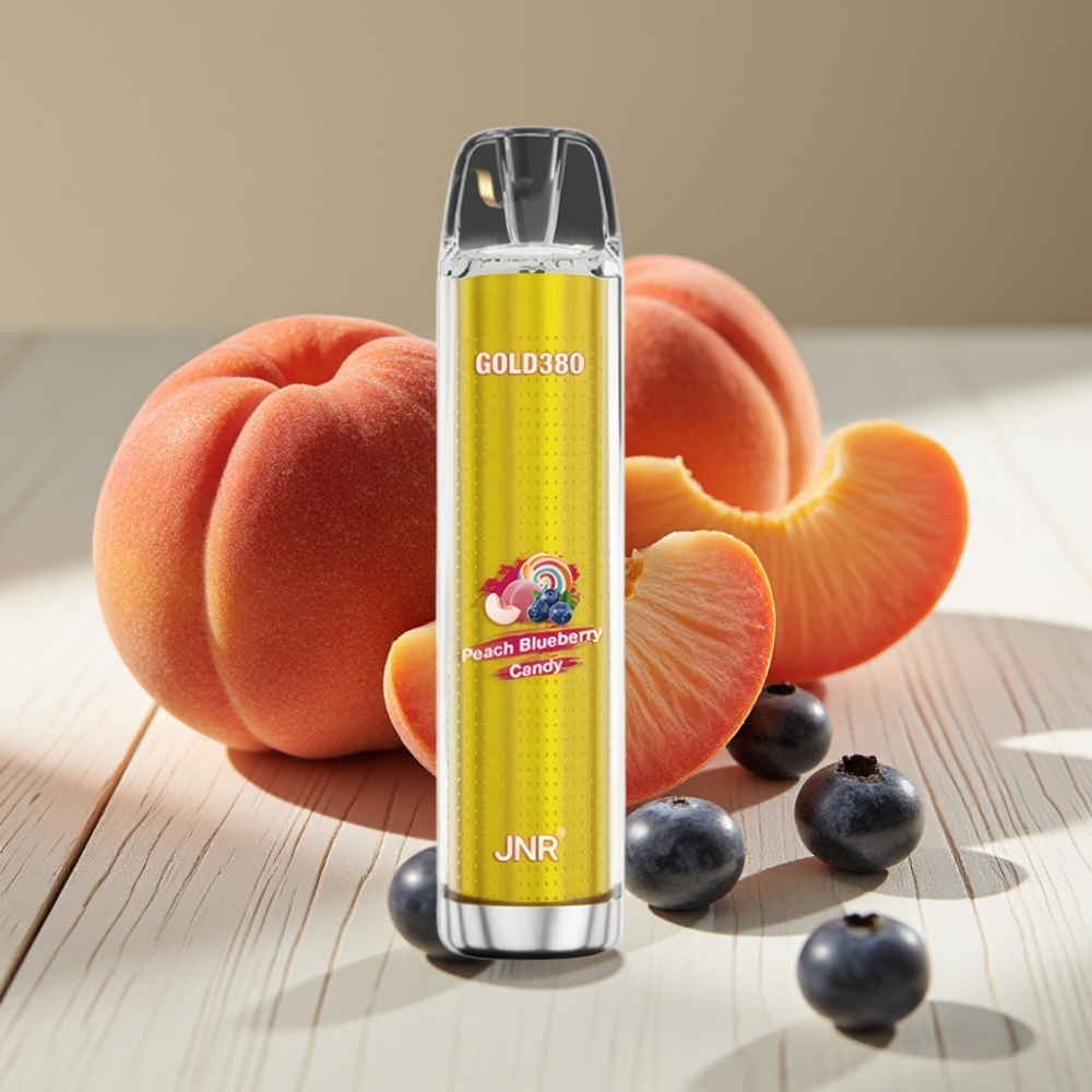 JNR Gold380 6000 Puffs Disposable Vape Ροδάκινο Μύρτιλο 1500mAh