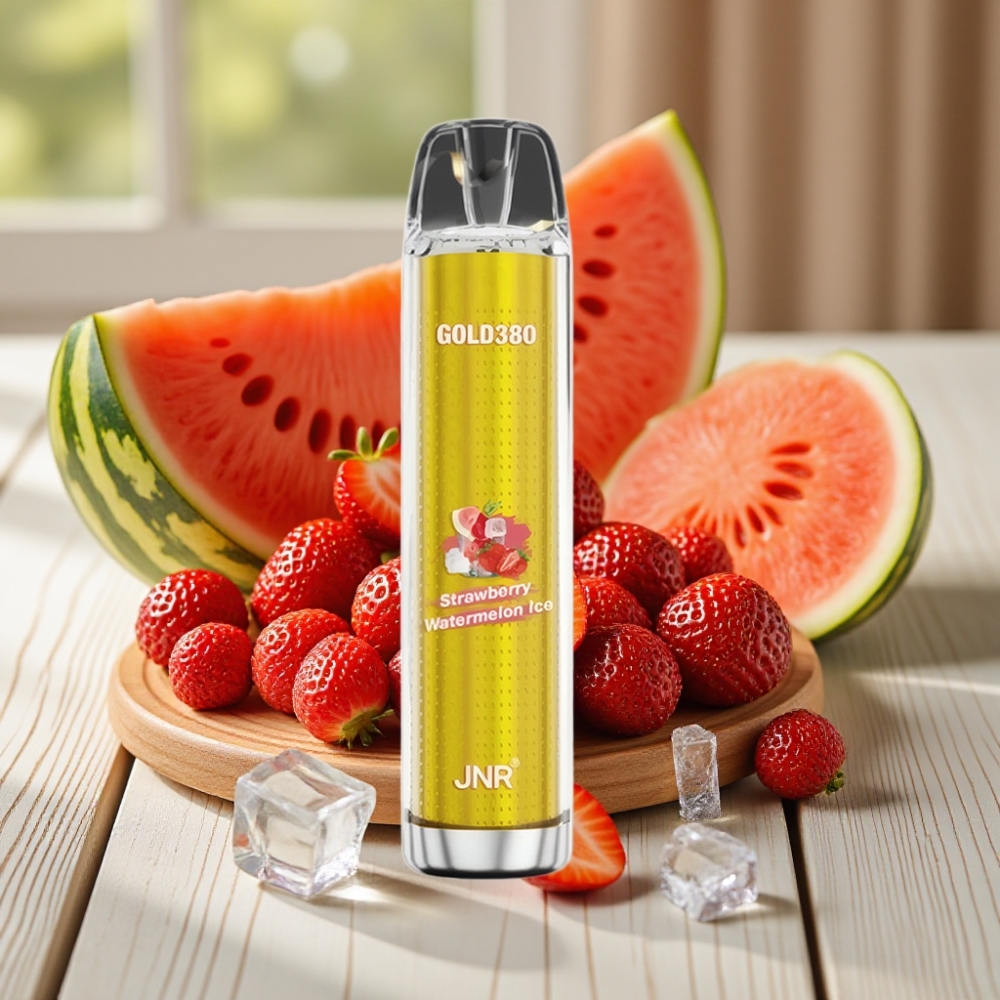 JNR Gold380 6000 Puffs Disposable Vape Φράουλα Καρπούζι Πάγος 1500mAh