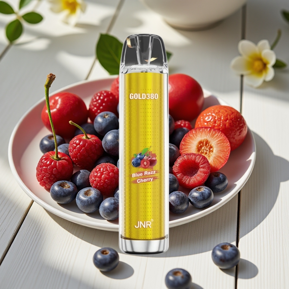 JNR Gold380 6000 Puffs Disposable Vape Μπλε Ραζ Τσέρι 1500mAh