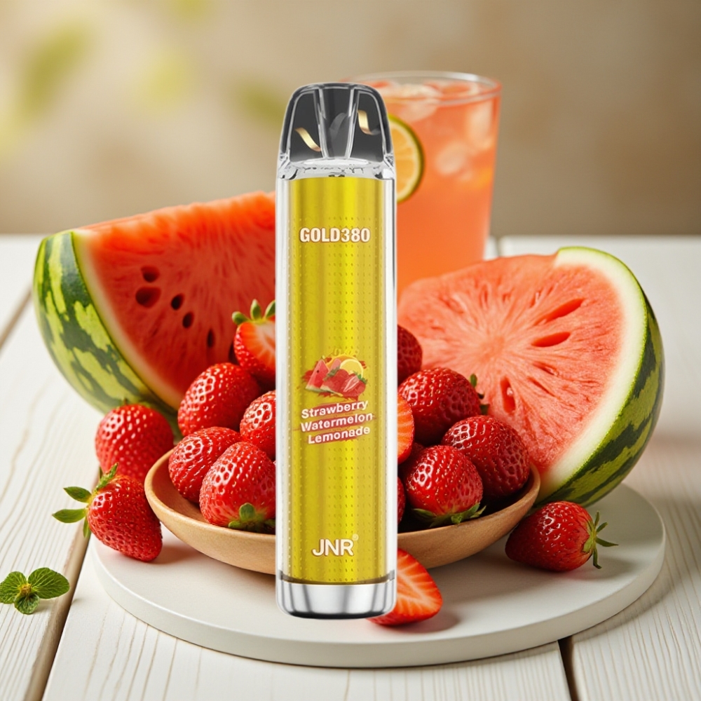 JNR Gold380 6000 Puffs Disposable Vape Φράουλα Καρπούζι Λεμονάδα 1500mAh