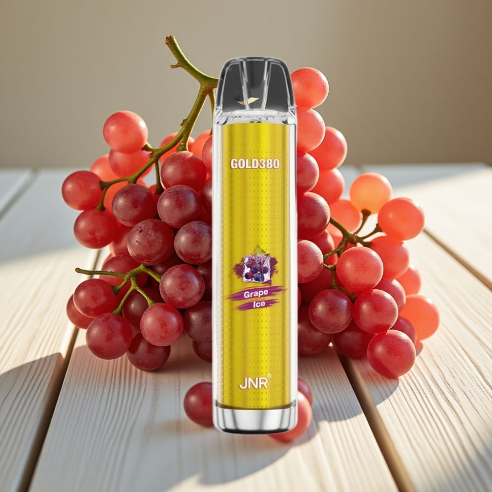 JNR Gold380 6000 Puffs vape distributor Greece Disposable Vape Σταφύλι Πάγος 13ml
