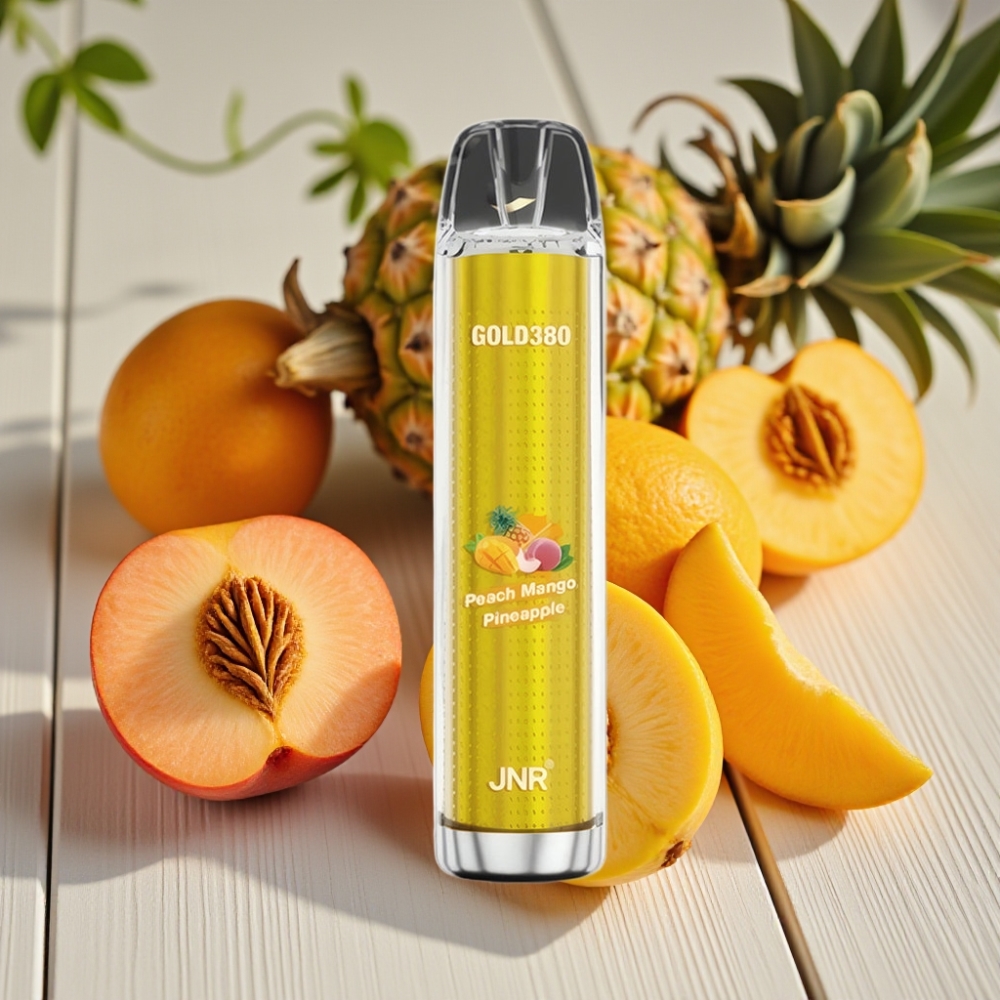 JNR Gold380 6000 Puffs vape distributor Greece Disposable Vape Ρόδι Μάνγκο Ανανάς