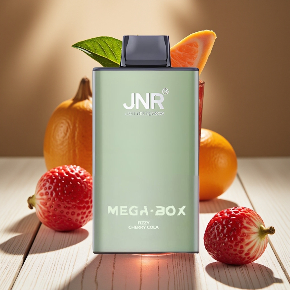 JNR Mega Box 25000 Puffs vape distributor Greece Disposable Vape Φυσικός Κερασό-Κόλα