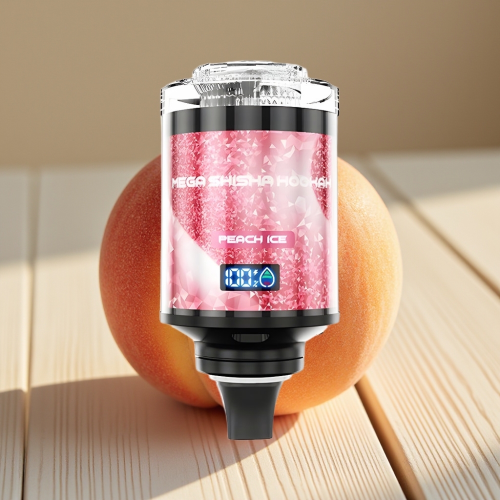 JNR Mega Shisha Hookah 100K Desktop Compatibility Ροδάκινο Πάγο 2200mAh