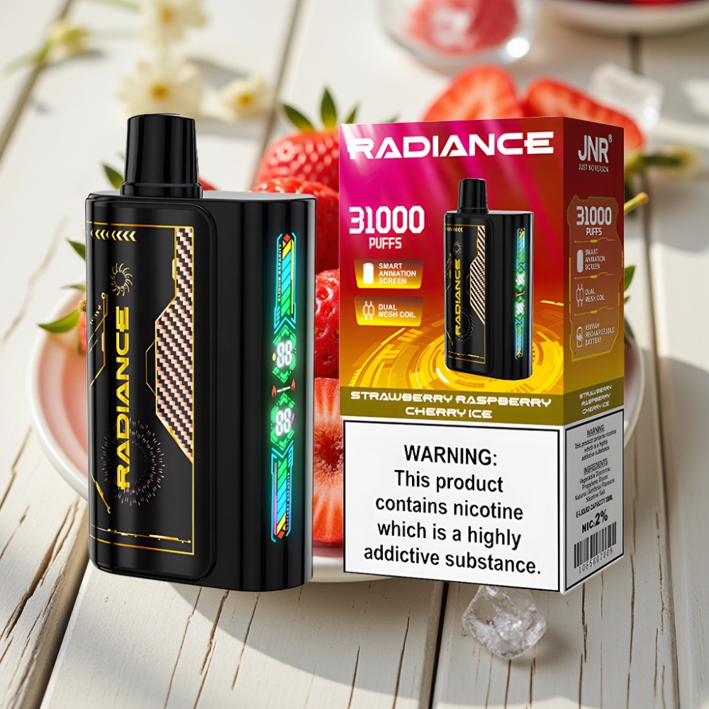 JNR Radiance 31000 Puffs Αναψυκτικό Φραούλας Βατόμουρου Κεράσι