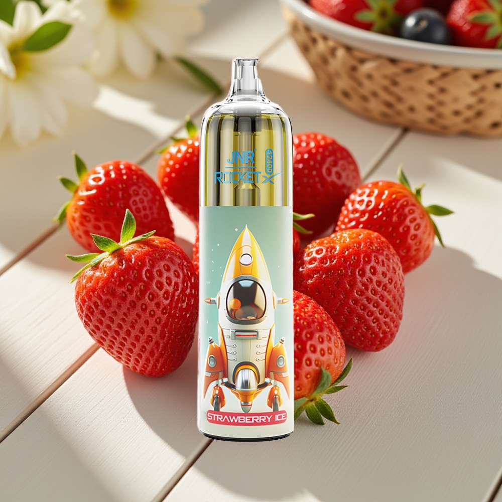 JNR Rocket-X 12400 Ατμός Διάθεσης Φράουλα Πάγος με Ρυθμιζόμενη Ροή Αέρα