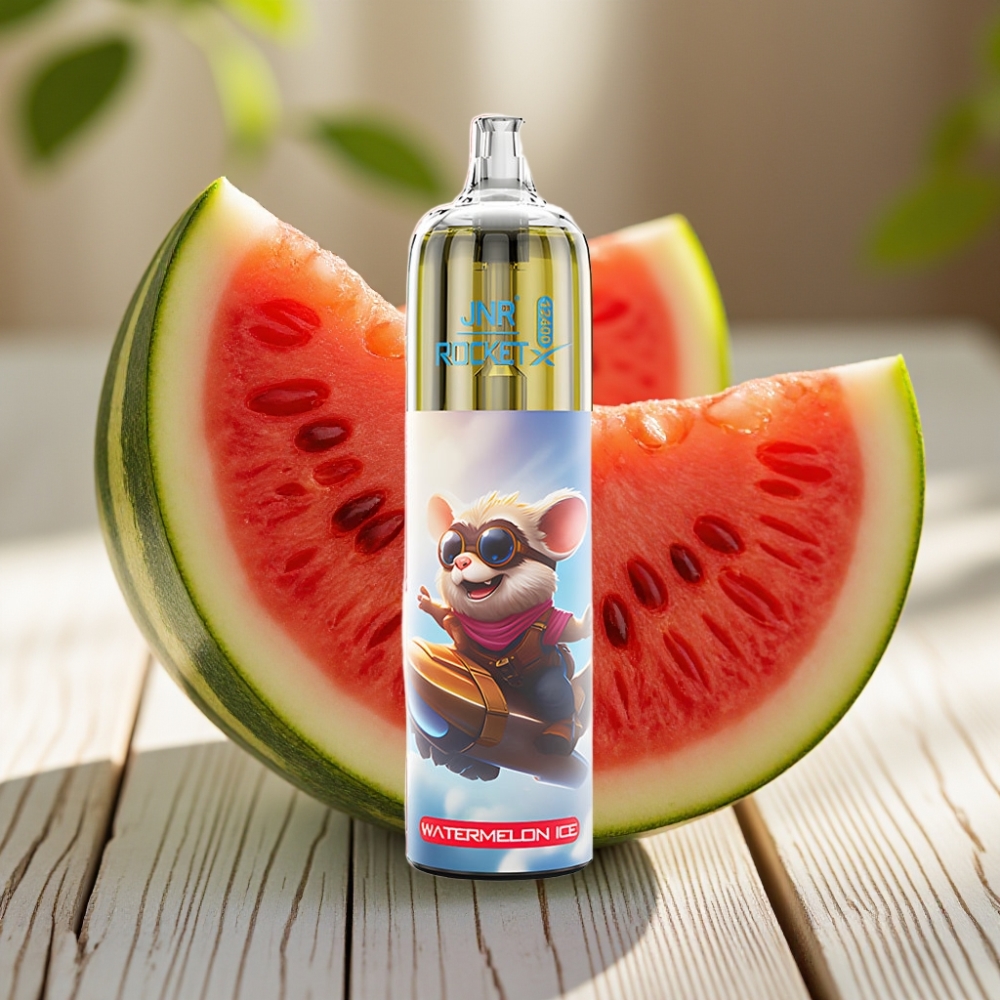 JNR Rocket-X 12400 Ατμός Disposable Watermelon Πάγος με Adjustable Airflow & 850mAh