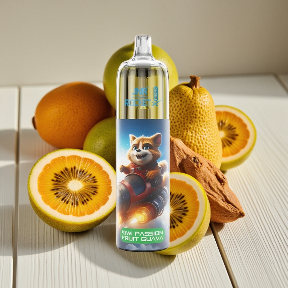 JNR Rocket-X 12400 Puffs Απορριπτέο Ατμιστήριο Κίβι Πάσιον Φρούτο Γκουάβα 1.2ohm Mesh Coil Type-C