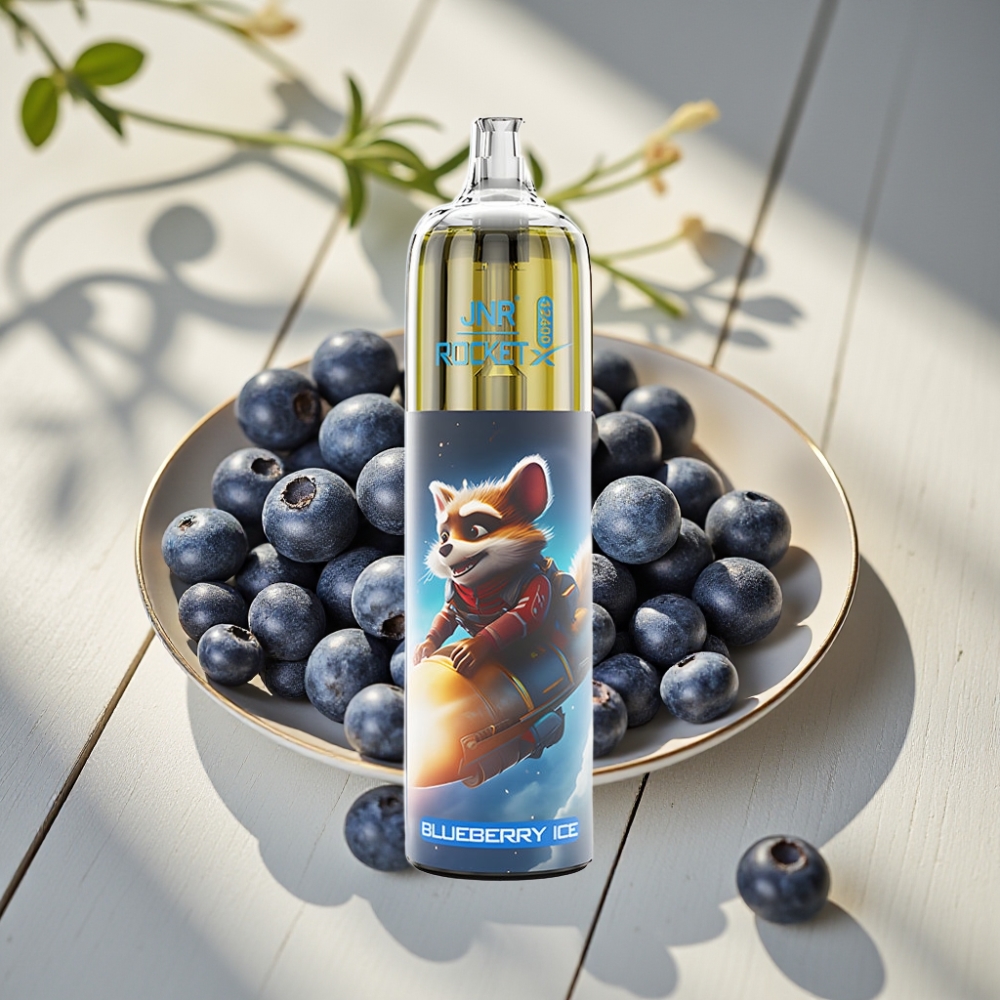JNR Rocket-X 12400 Puffs Disposable Vape Μπλε Βατόμουρο Πάγος με Ρυθμιζόμενη Ροή Αέρα
