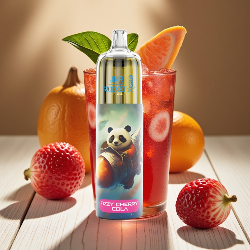 JNR Rocket-X 12400 Puffs Αφήσιμο Vape Σφοδρό Κερασό-Κόλα με Adjustable Airflow & RGB