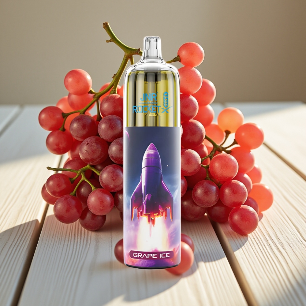 JNR Rocket-X 12400 Puffs Απορριπτέο Vape Σταφύλι Πάγος με RGB Lights & Adjustable Airflow