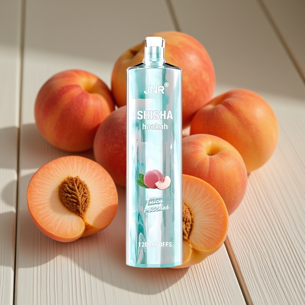 JNR Shisha Hookah 12000 Puffs Απορριπτέο Vape Χυμώδη Ροδάκινα 750mAh