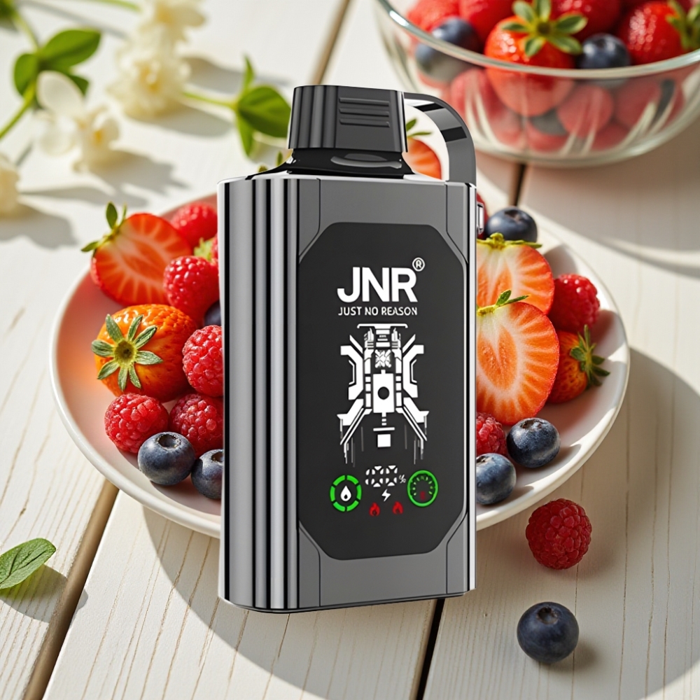 JNR Shisha Hookah Box 20500 Ανεμοστρόβιλος Μούρο Πάγος με Dual Mesh Coil & 25ml