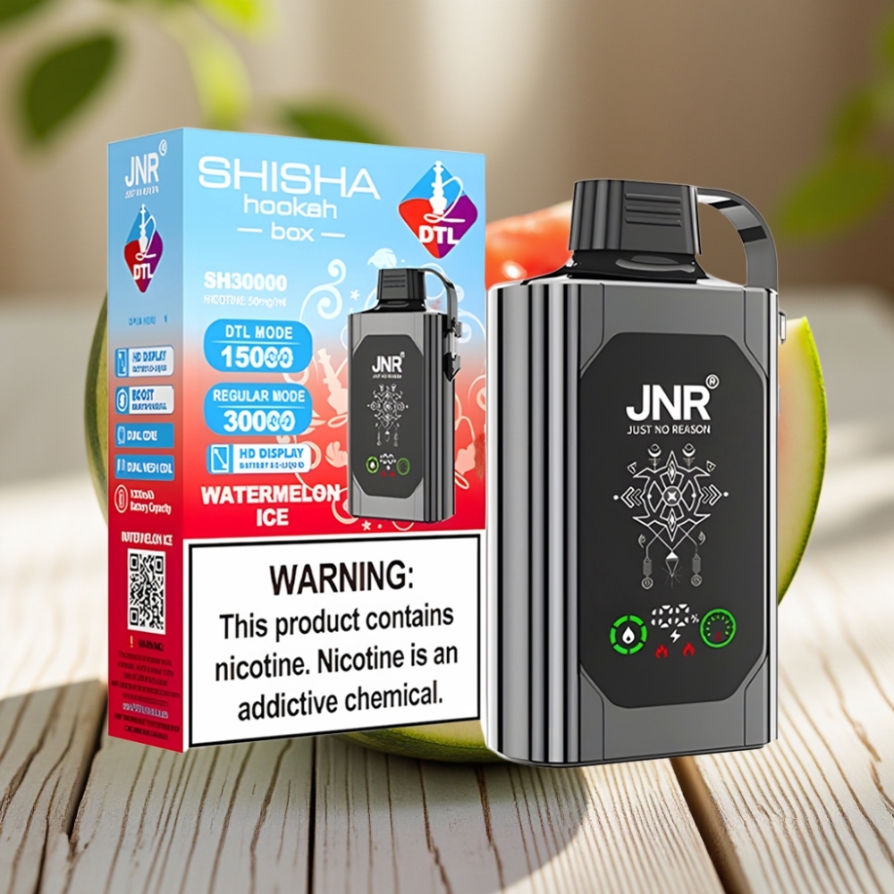 JNR Shisha Hookah Box 20500 Puffs Disposable Vape Karpouzi Pagoto με 25ml E-liquid