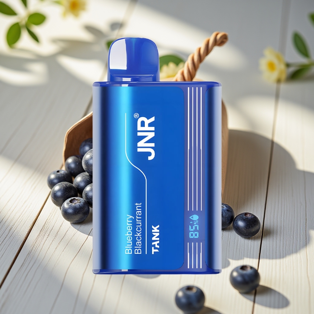 JNR Tank 10000 Puffs Απορριπτέο Vape Μύρτιλο Φραγκοστάφυλο με Ψηφιακή Οθόνη & Dual Mesh Coil