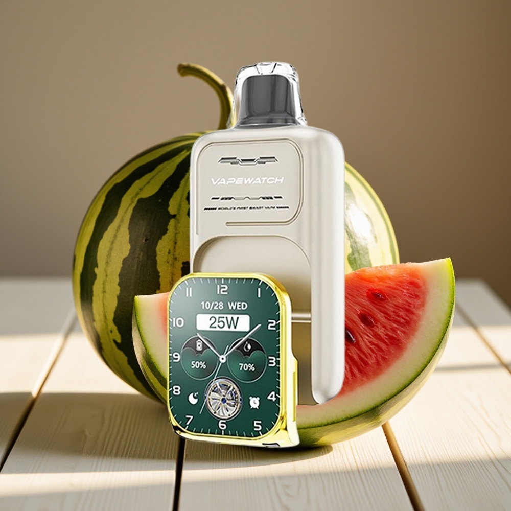 JNR VapeWatch 30000 Puffs Disposable Vape Καρπούζι Πάγος με Dual Mesh Coil