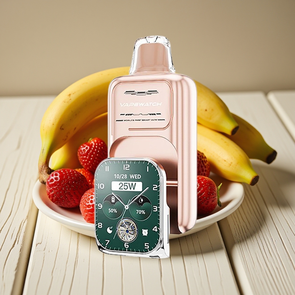 JNR VapeWatch 30000 Puffs Απορριπτέο Vape Φράουλα Μπανάνα 1000mAh Type-C