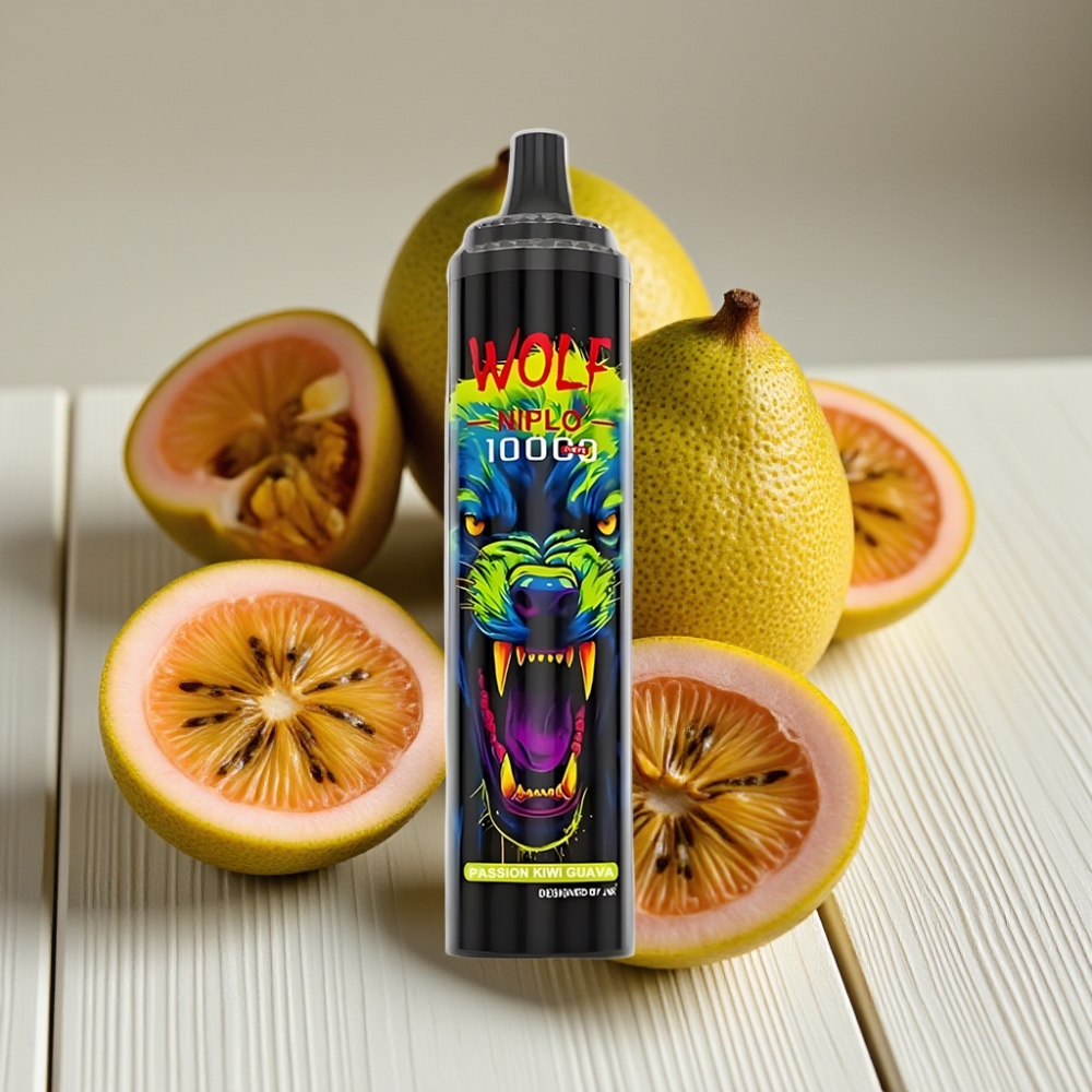 JNR Wolf Niplo 10000 Puffs Αναψυκτικό Πάθος Κίβι Γκουάβα 20ml 5%