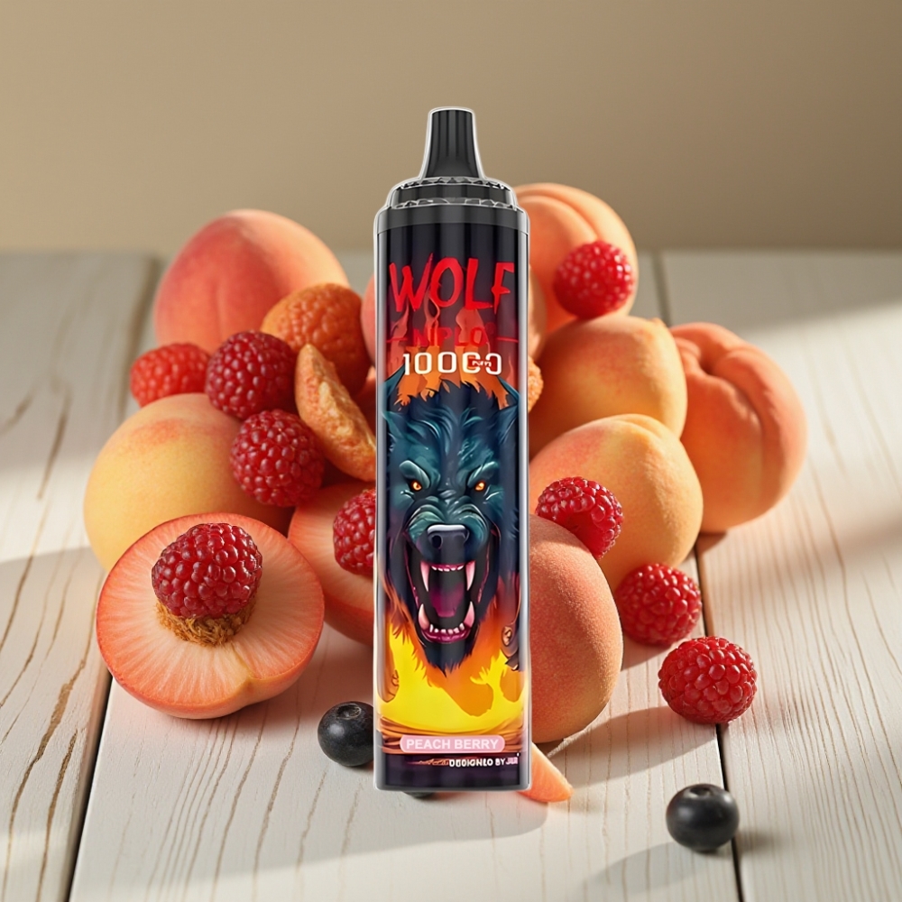 JNR Wolf Niplo 10000 Puffs vape distributor Greece Ρόδινη Μούρα 20ml 5%